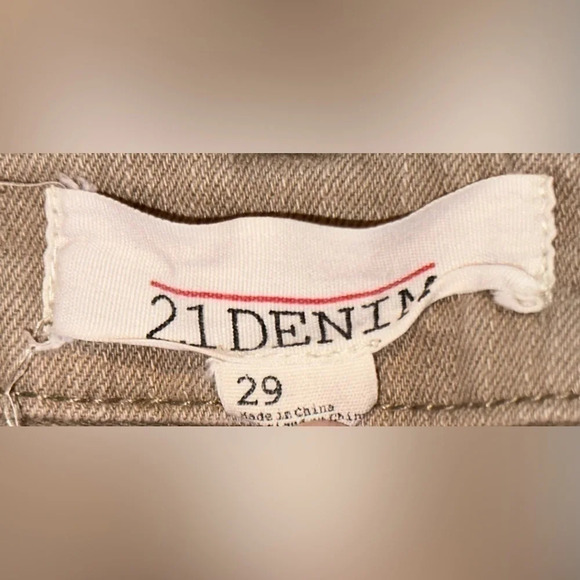 2.1 Denim Light Khaki Colored Ripped Jeans 
Size 29 - Picture 2 of 11